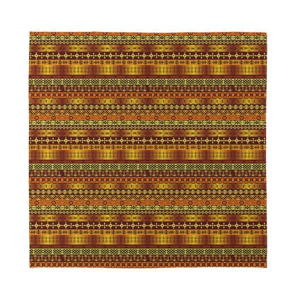 Native African Tribal Pattern Print Silk Bandana