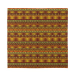 Native African Tribal Pattern Print Silk Bandana