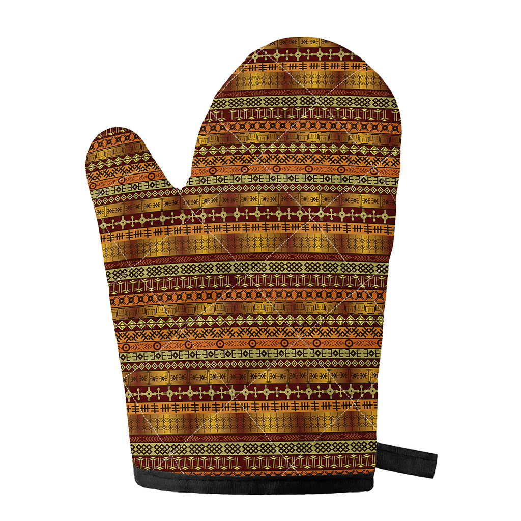 Native African Tribal Pattern Print Single Oven Mitt