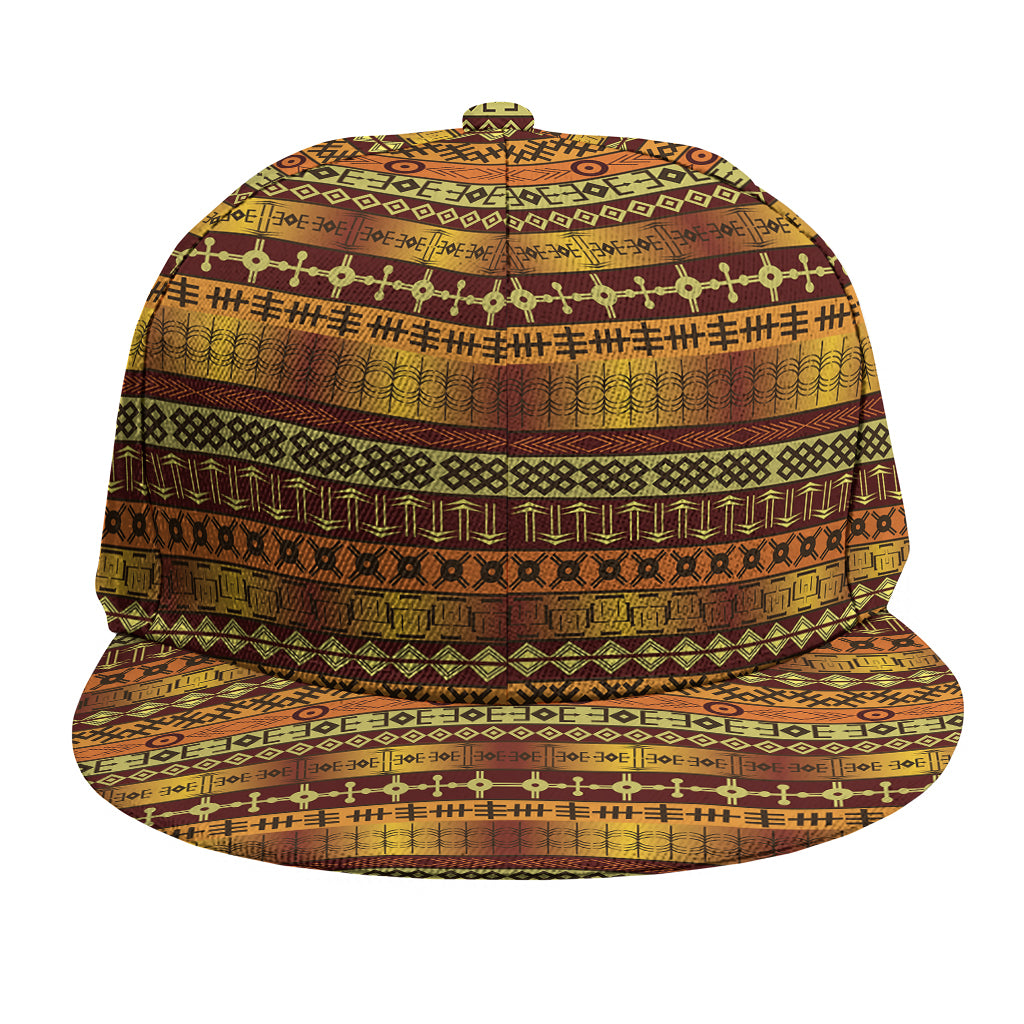 Native African Tribal Pattern Print Snapback Cap