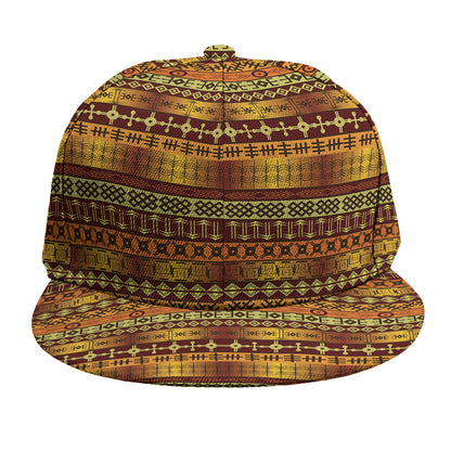 Native African Tribal Pattern Print Snapback Cap