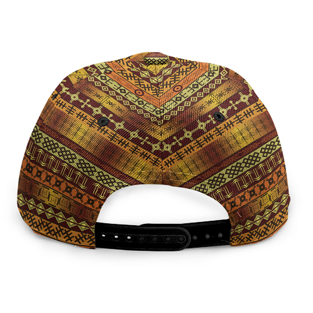 Native African Tribal Pattern Print Snapback Cap