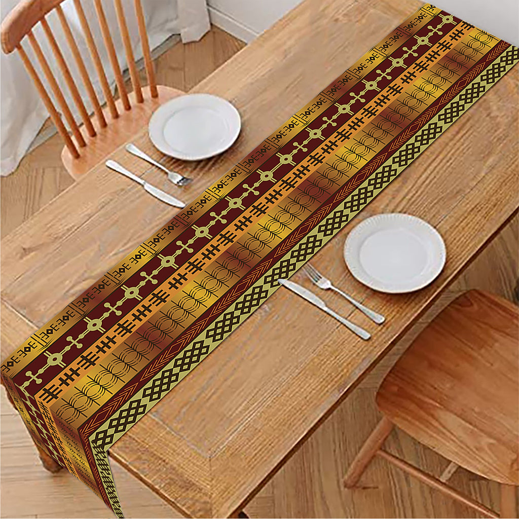Native African Tribal Pattern Print Table Runner