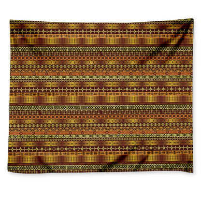 Native African Tribal Pattern Print Tapestry