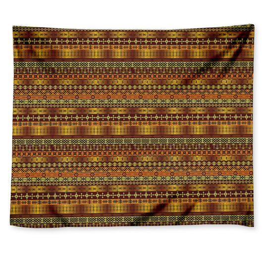 Native African Tribal Pattern Print Tapestry