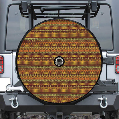 Native African Tribal Pattern Print Tire Cover With Camera Hole