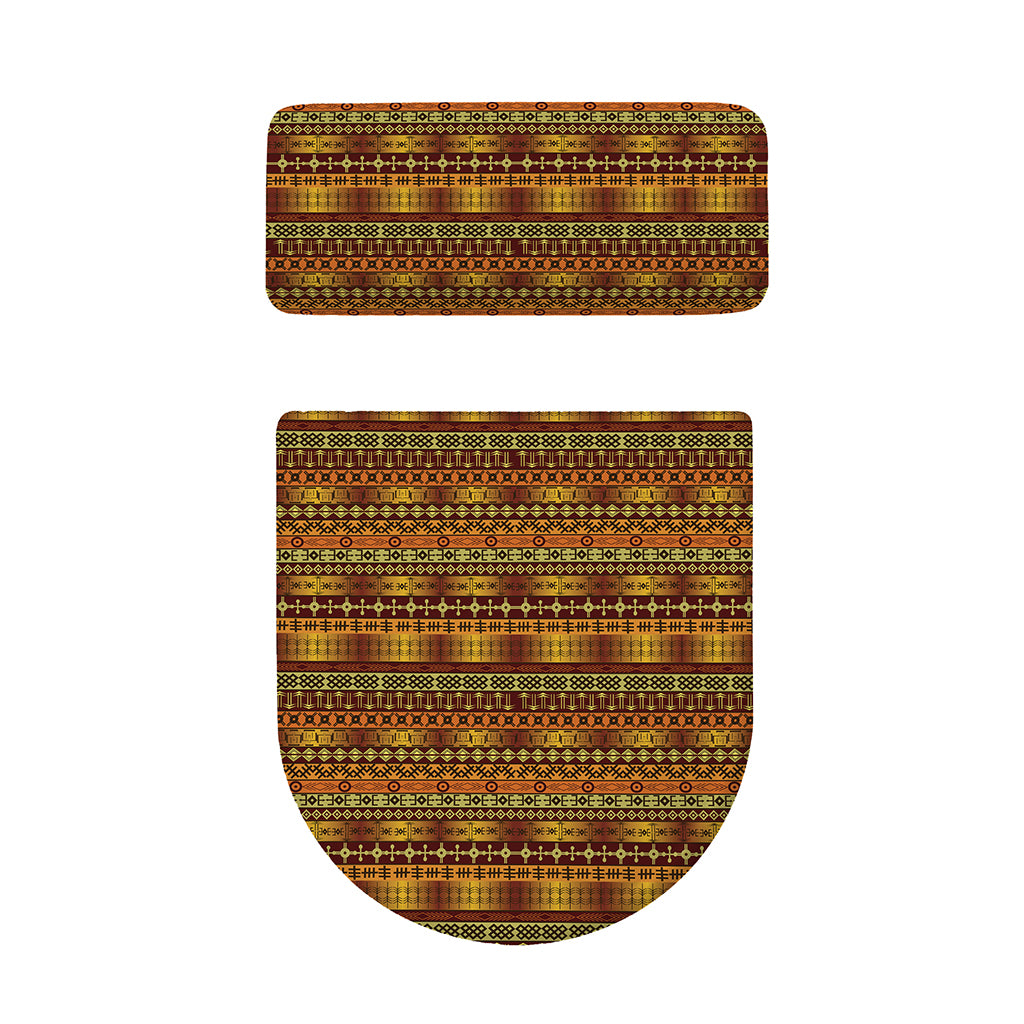 Native African Tribal Pattern Print Toilet Lid And Tank Cover Set