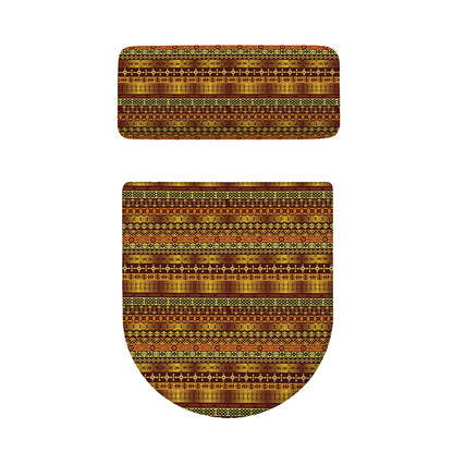 Native African Tribal Pattern Print Toilet Lid And Tank Cover Set
