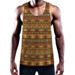 Native African Tribal Pattern Print Training Tank Top