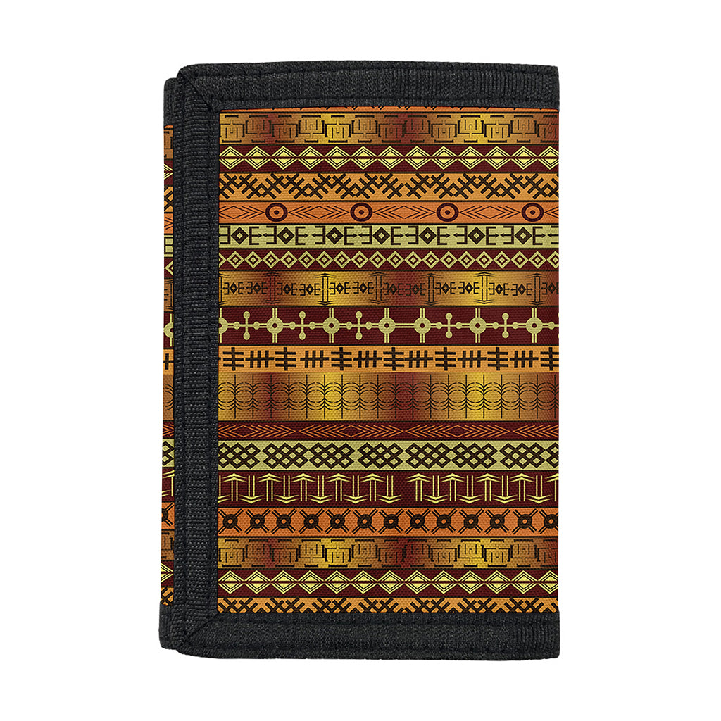 Native African Tribal Pattern Print Trifold Wallet