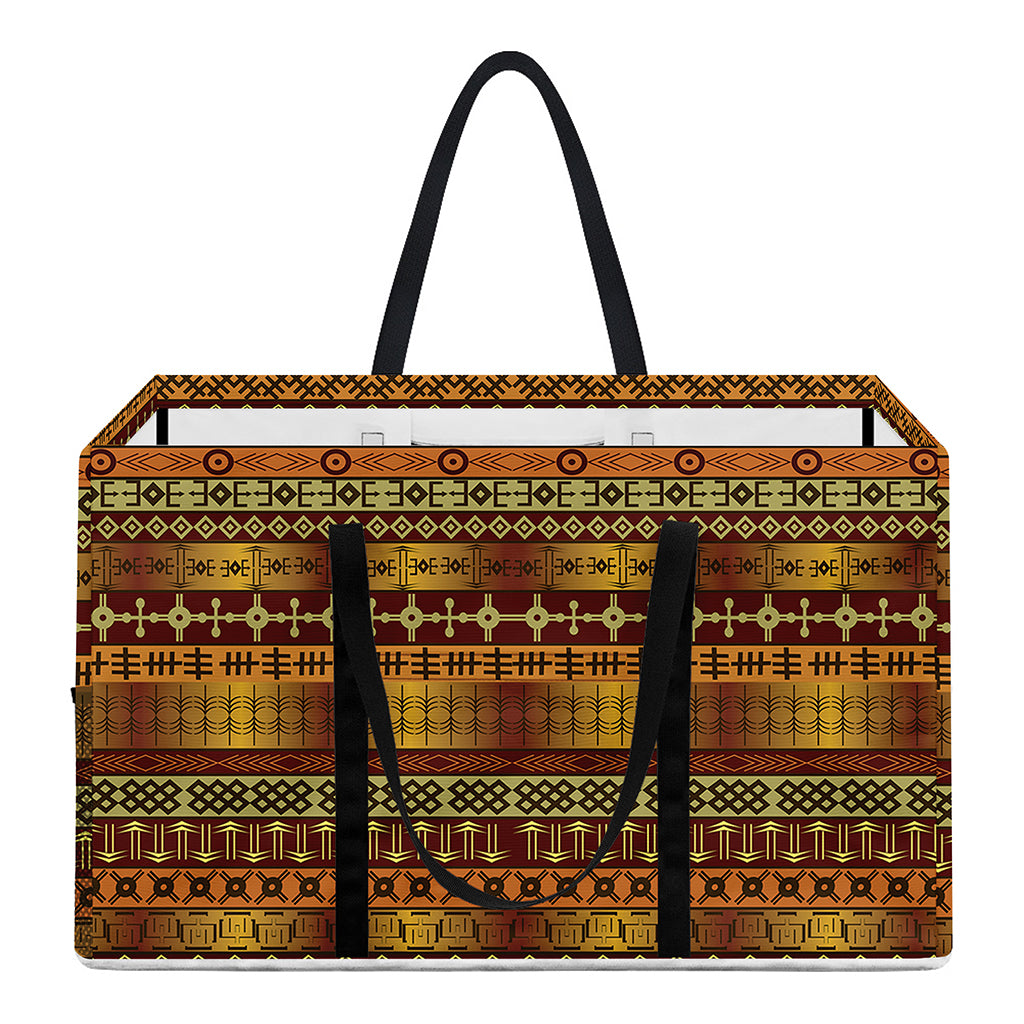 Native African Tribal Pattern Print Utility Tote Bag