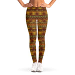 Native African Tribal Pattern Print Women's Leggings