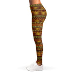 Native African Tribal Pattern Print Women's Leggings
