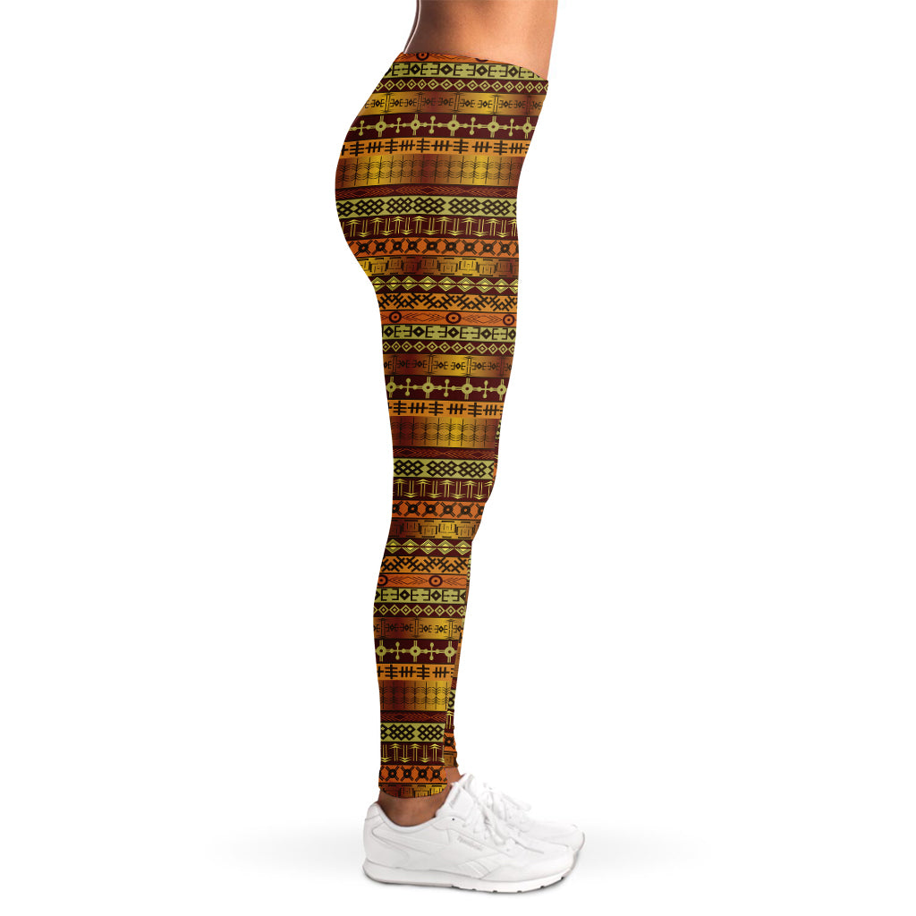 Native African Tribal Pattern Print Women's Leggings