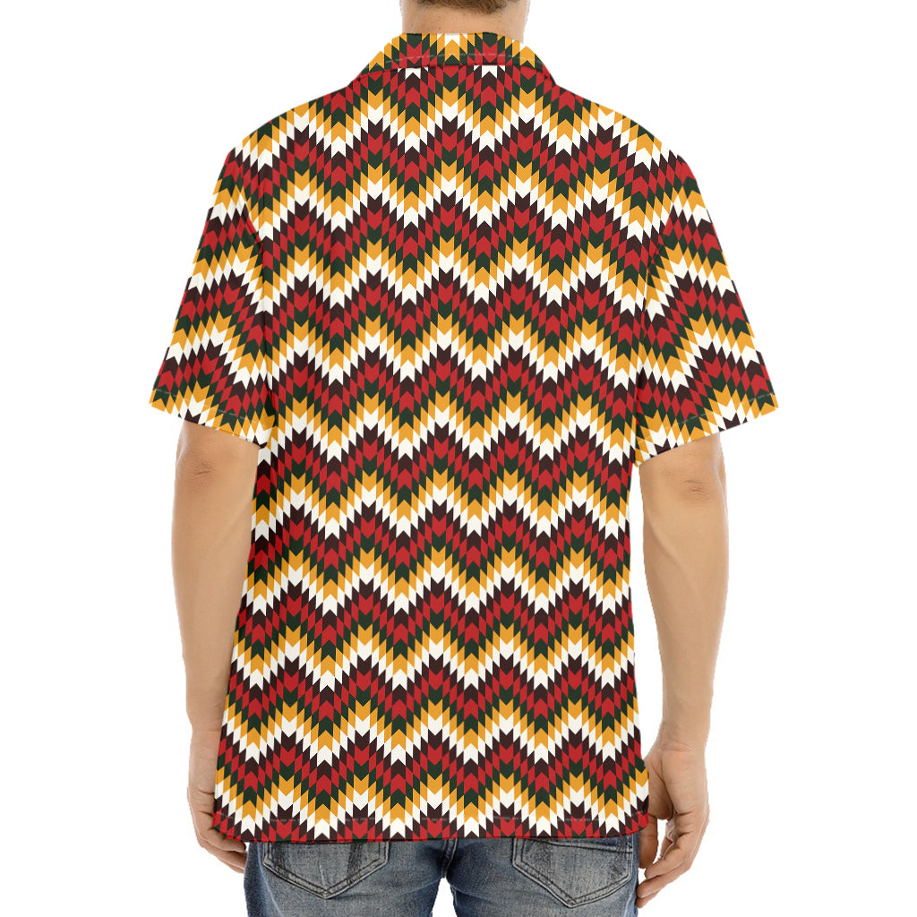 Native American Chevron Tribal Print Aloha Shirt
