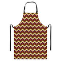 Native American Chevron Tribal Print Bib Apron With Pocket