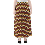 Native American Chevron Tribal Print Chiffon Maxi Skirt