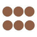Native American Chevron Tribal Print Coaster Set