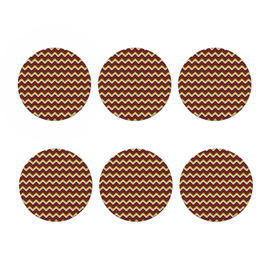 Native American Chevron Tribal Print Coaster Set