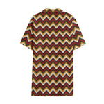 Native American Chevron Tribal Print Cotton Hawaiian Shirt