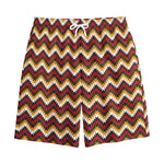 Native American Chevron Tribal Print Cotton Shorts