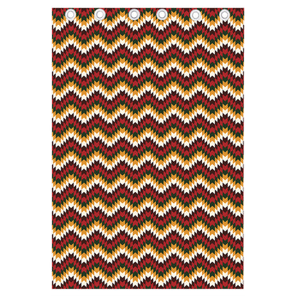 Native American Chevron Tribal Print Curtain