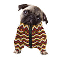 Native American Chevron Tribal Print Dog Zip Up Jacket