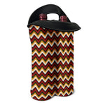 Native American Chevron Tribal Print Double Neoprene Wine Tote