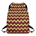 Native American Chevron Tribal Print Drawstring Backpack