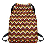 Native American Chevron Tribal Print Drawstring Backpack