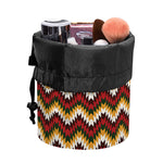 Native American Chevron Tribal Print Drawstring Makeup Bag