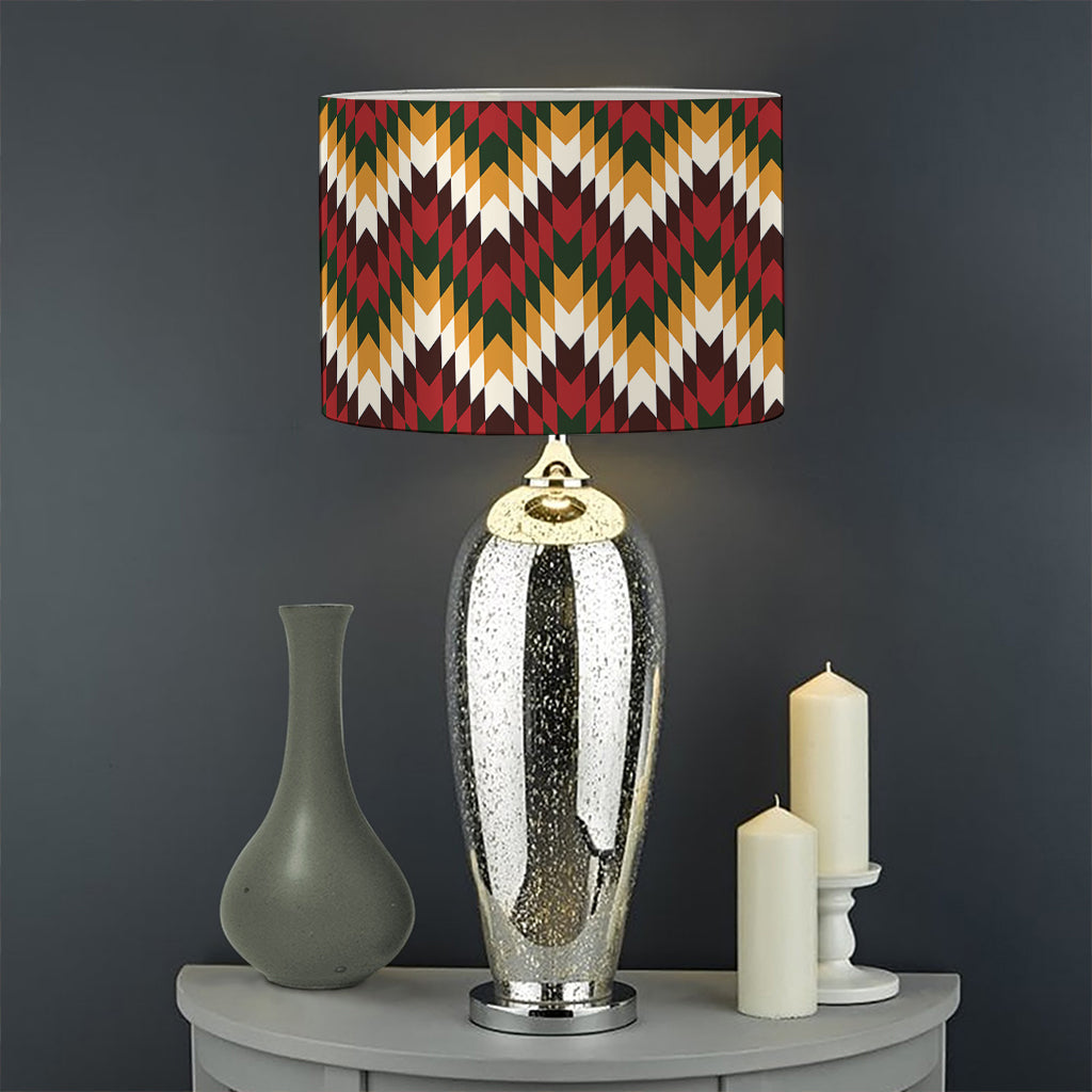 Native American Chevron Tribal Print Drum Lamp Shade