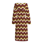 Native American Chevron Tribal Print Hooded Bathrobe