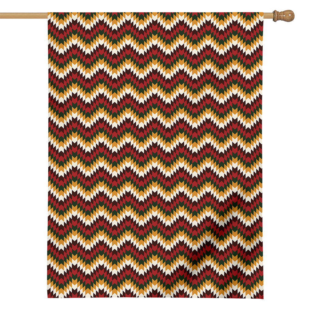 Native American Chevron Tribal Print House Flag