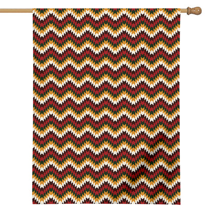Native American Chevron Tribal Print House Flag
