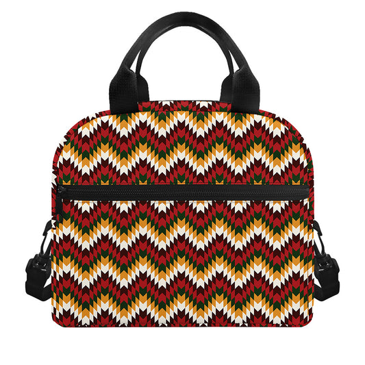 Native American Chevron Tribal Print Insulated Lunch Bag