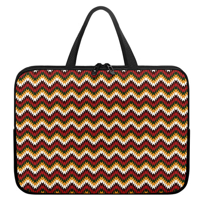 Native American Chevron Tribal Print Laptop Sleeve With Handle