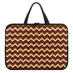 Native American Chevron Tribal Print Laptop Sleeve With Handle