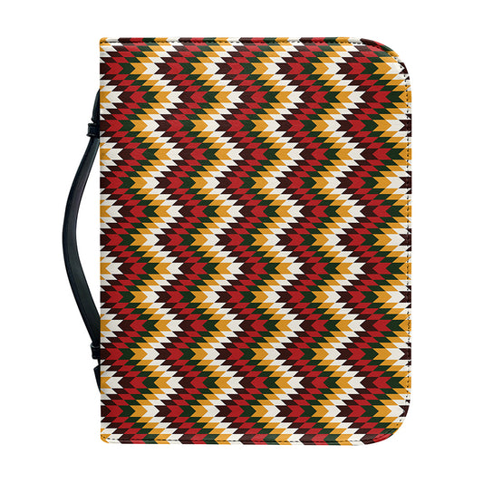 Native American Chevron Tribal Print Leather Bible Cover