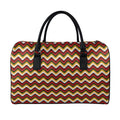 Native American Chevron Tribal Print Leather Duffel Bag