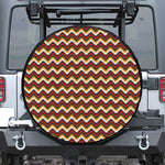 Native American Chevron Tribal Print Leather Spare Tire Cover