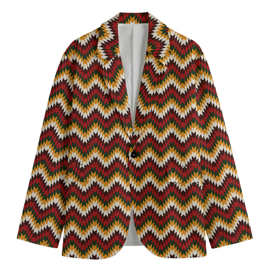 Native American Chevron Tribal Print Men's Blazer