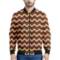 Native American Chevron Tribal Print Men's Bomber Jacket