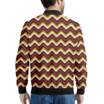 Native American Chevron Tribal Print Men's Bomber Jacket