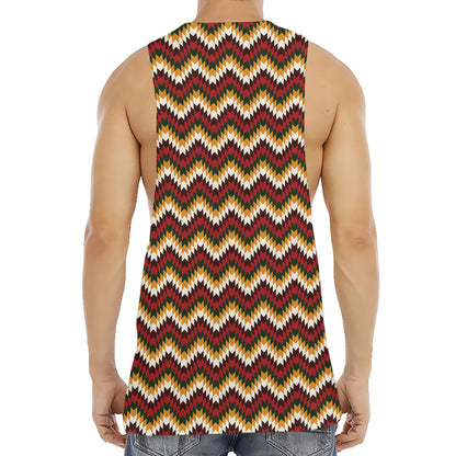 Native American Chevron Tribal Print Men's Muscle Tank Top