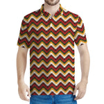 Native American Chevron Tribal Print Men's Polo Shirt