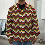 Native American Chevron Tribal Print Men's Shirt Jacket
