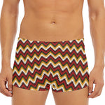 Native American Chevron Tribal Print Men's Short Boxer Briefs