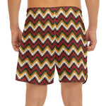 Native American Chevron Tribal Print Men's Split Running Shorts