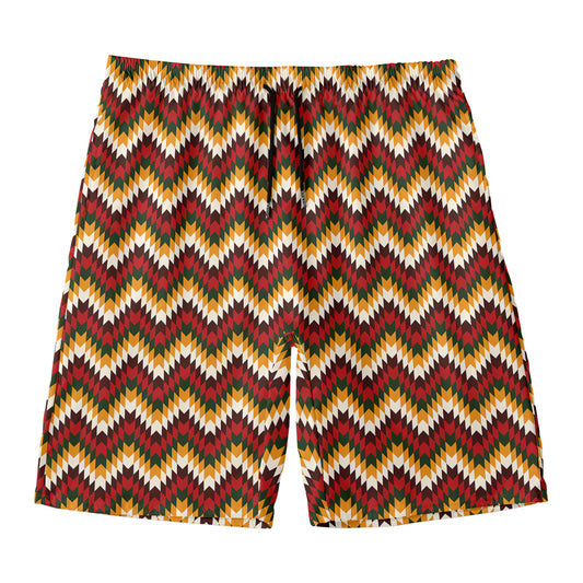 Native American Chevron Tribal Print Men's Swim Trunks